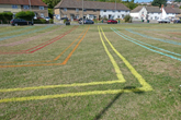 Site 9 Coloured lines 2m apart
