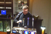 Fr John Wall Pulling a Pint 2015