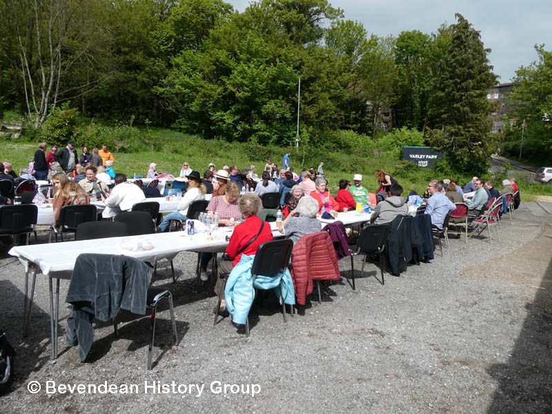People waiting for a cream tea
