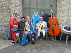 Musicians at Jubilee event in Coldean