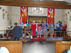 Choir singing in St Mary Magdalen Church