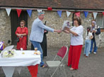 Presentation of Flowers to Debbie at Jubilee Celebrations