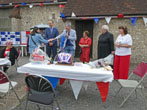 Presentation of prize for the cake making competition