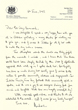 Letter from Lord Lieutenant