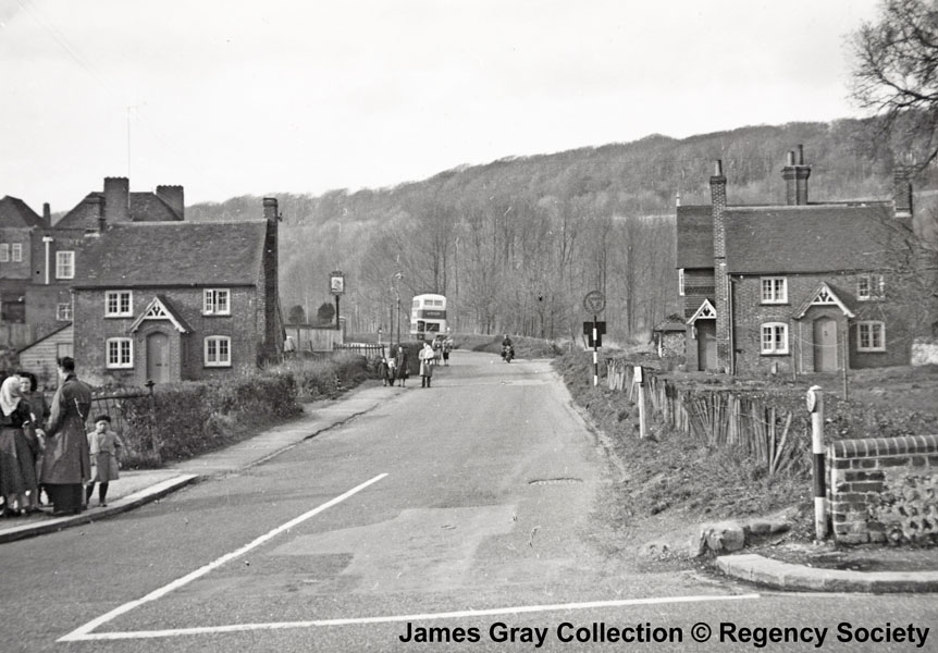 Bottom of Coldean Lane in 1954