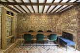 Tithe Barn at Falmer interior in June 2021