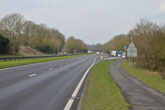 A27 layby on right east of Housedean Farm in 2016