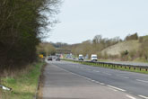 A27 east of Housedean Farm in 2016