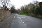 Middle Street formerly the A27 leading to a footpath in 2016