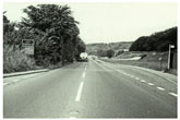 A27 Falmer Hill towards Brighton in 1978