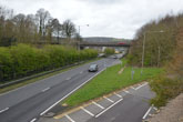 A27 Falmer Hill towards Brighton in 2016