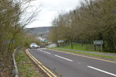 A27 slip road to Falmer Village in 2016
