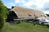 Rethatching Falmer Tithe Barn on 17 July 2020
