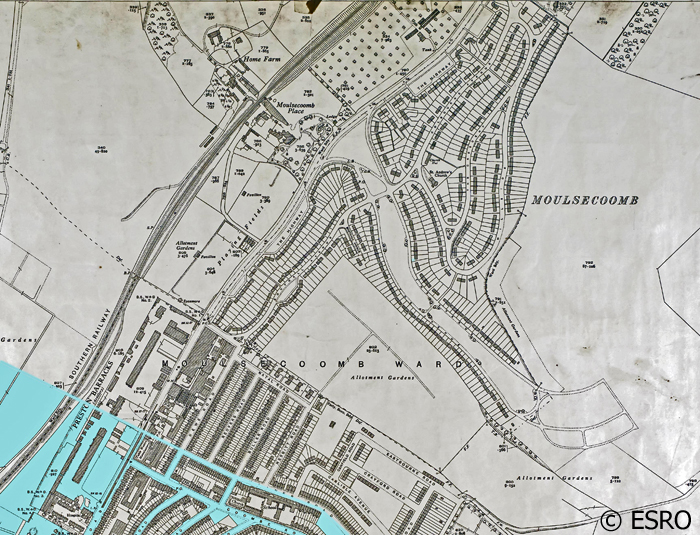 1930s Map South Moulsecoomb