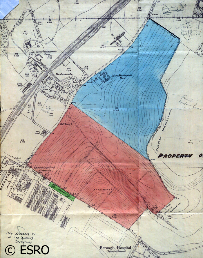 1920 Map Moulsecoomb Estate