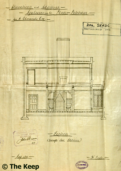 DB-D-57-204-2 Alterations Moulsecoomb Place 1913 plan 2