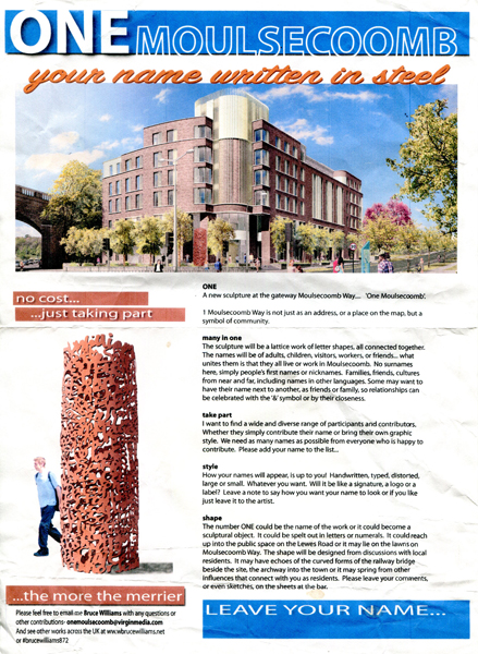 2022 Moulsecoomb Way Sculpture Leaflet