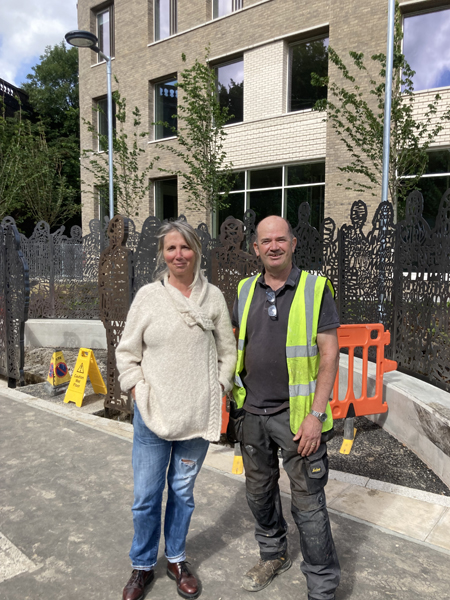 Mr Williams and a representative from the Arts and Culture Team at Brighton and Hove Council