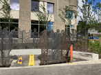 The finished sculpture in June 2022