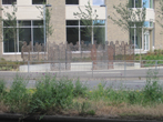The finished sculpture in July 2022