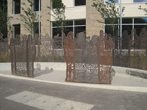 The finished sculpture in July 2022