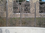 The finished sculpture in July 2022