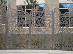 The finished sculpture in July 2022