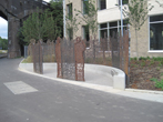 The finished sculpture in July 2022