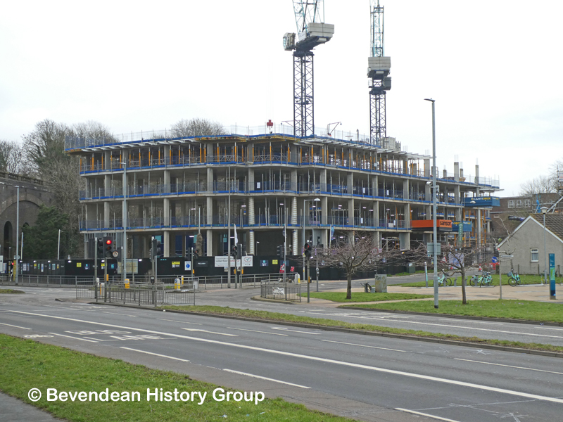Construction work in February 2021