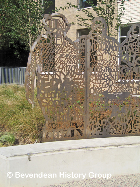 One of the panels photographed on 30 June 2022