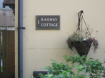 Railway Cottages sign 12 April 2020