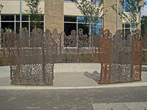 Moulsecoomb Way Names Sculpture on 26 July 2022