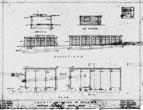 1951 Plan of Garages on Bates Estate