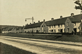 1930c North Moulsecoomb Houses viewed across Lewes Road