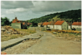 NW along Newick Rd from behind boarding round building site