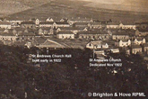 St Andrews Church c 1923 with labelling