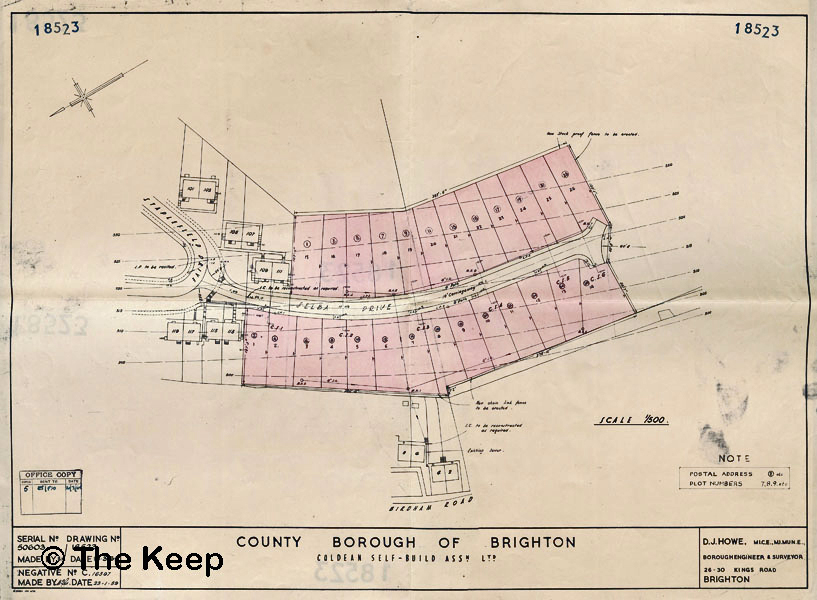 Layout of Plots Selba Drive March 1961