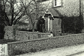 Flint Wall, 3/4 Stanmer Lane, Stanmer 5 April 1974