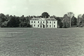 Stanmer House across cricket pitch 13 May 1974