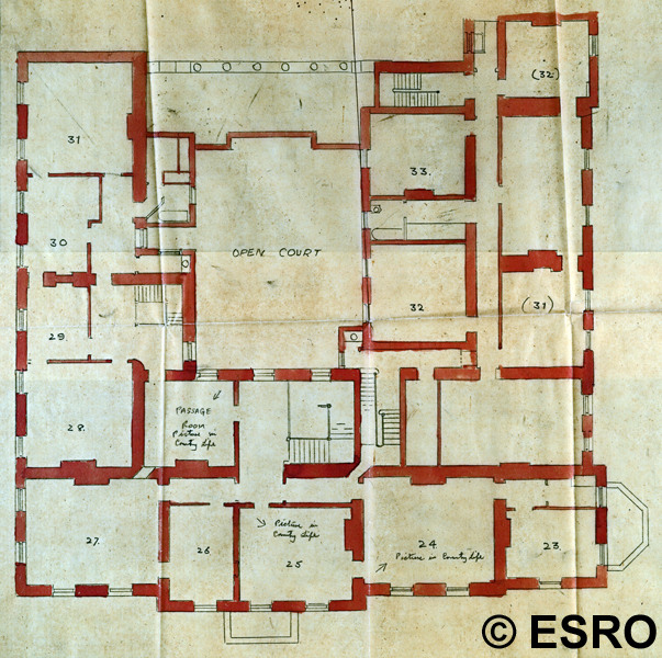 Plan of Stanmer House 1950s