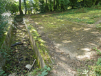 Water Catcher collecting trench in September 2021