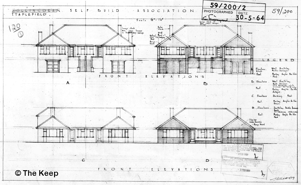 Elevations of Houses in Wheatfield Way