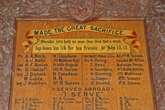 First World War Memorial in Falmer Church