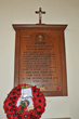 Second World War Memorial in Falmer Church