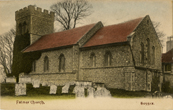 1905c Falmer Church hand painted postcard