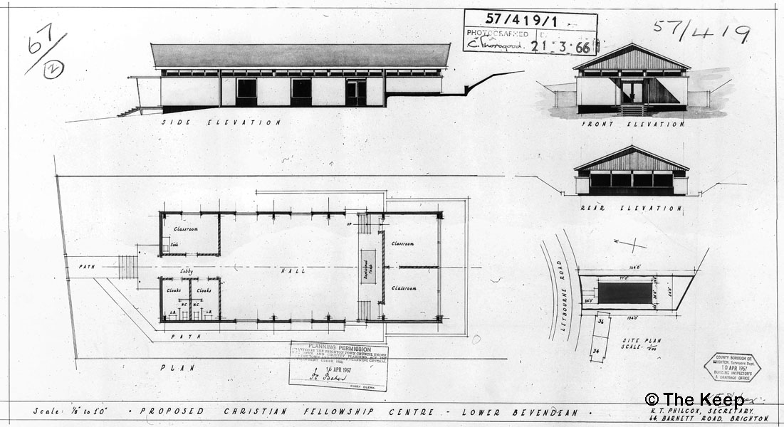 DB/D/139/57/1/419/1 Layout of Building