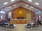 Salvation Army Hall towards stage on 11 February 2024
