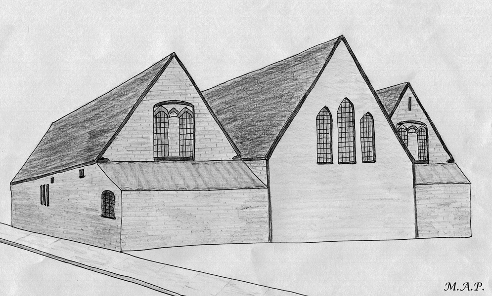 View of St Mary Magdalen CHurch from Bread Street