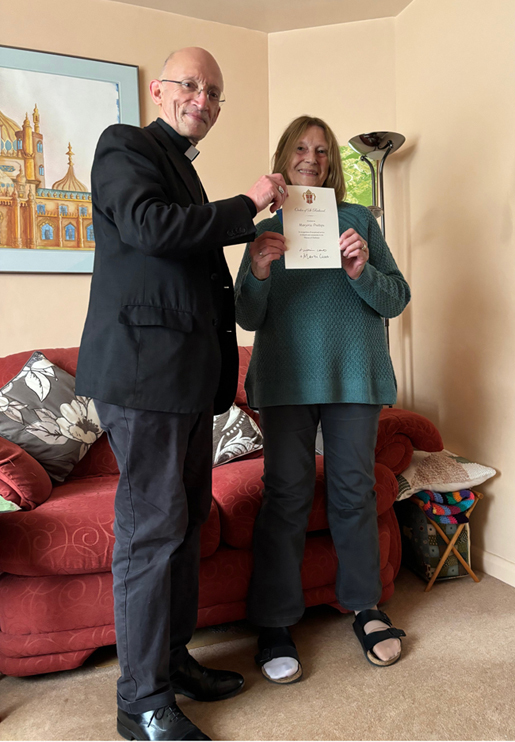 Presentation of Order of Richard to M A Phillips