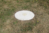 Stone at centre of Memorial Garden